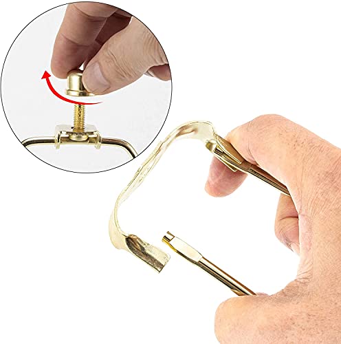 Image of KASTLITE 8 inch Heavy Duty Lamp Harp Kit | Brass Finish | Finial and Lamp Harp Holder Set | 1 Pack