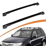 Roof Rack Cross Bars for 2009-2013 Subaru Forester Crossbars Roof Rails Black Aluminum Replace Number E361SSC300