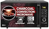 LG 28 L Charcoal Convection Healthy Microwave Compact Oven(Mj2887Bium, Black, Healthy Heart Recipes, Diet Fry,Pasteurized Milk, 360°Motorised Rotisserie & 10 Yrs Warranty-Charcoal Heater, Ebony Regal)