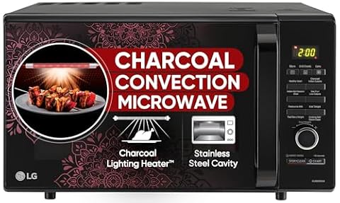 LG 28 L Charcoal Convection Healthy Microwave Oven (MJ2887BIUM