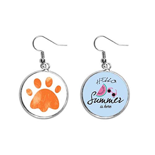 Pendientes de sandía y gato naranja perfectos para regalar