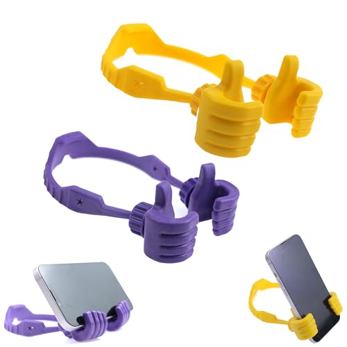 Draduo Adjustable Thumbs Up Lazy Phone Holder, for Teenagers, Stocking Stuffers for Teens Girls Boys Adults, Phone Stand for Desk, Adjustable Flexible Cute and Functional