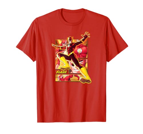 The Flash Comic Panels T-Shirt für 21,99 EUR bei amazon.de Bild: The Flash Comic Panels T-Shirt für 21,99 EUR bei amazon.de