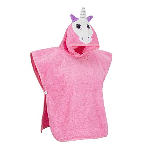 Hudz Kidz Unicorn Towel For Girls Premium Hooded Towel Poncho For Kids & Toddlers, Soft 100% Cotton, Ideal At Bath, Beach, Pool #TOP6