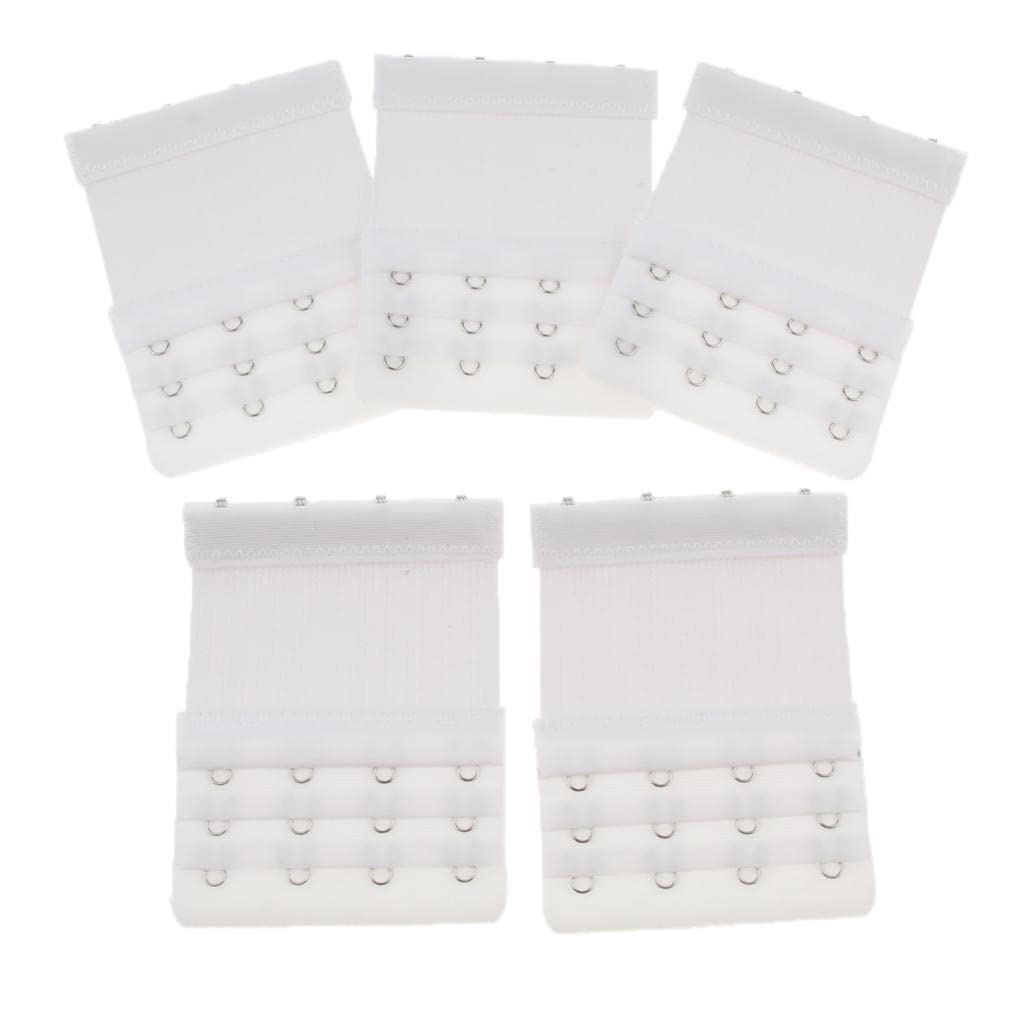 5Pack Womens Bra Extender 4 Hook 3 Rows Bra Extension Underwear Straps WhiteClothing, Shoes & Accessories | Womens Clothing | Intimates & Sleep | Bras & Bra Sets-image-44