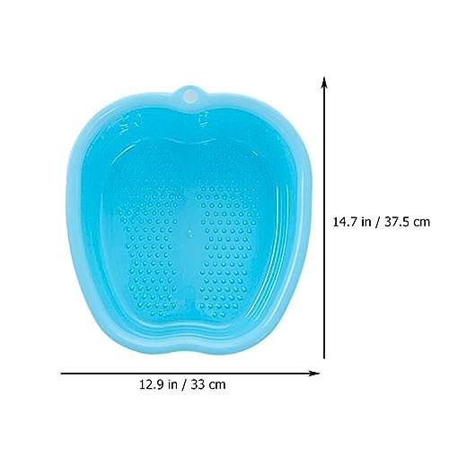 Bañera para pies de plástico resistente azul miniatura 6