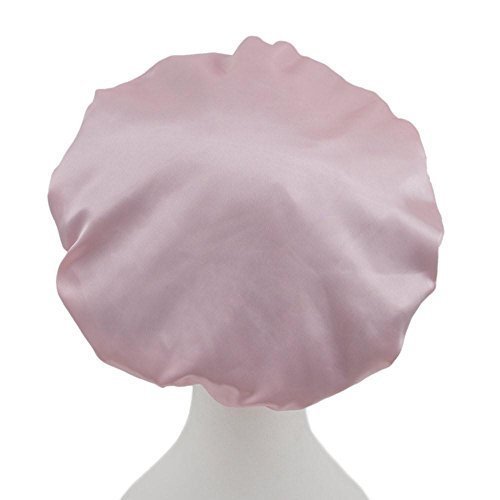 Dilly's Collections Luxury Microfiber Shower Caps - Triple Layer With Extra Protection - Saves The Blow Wave - Baby Pink Design Shower Cap For Women