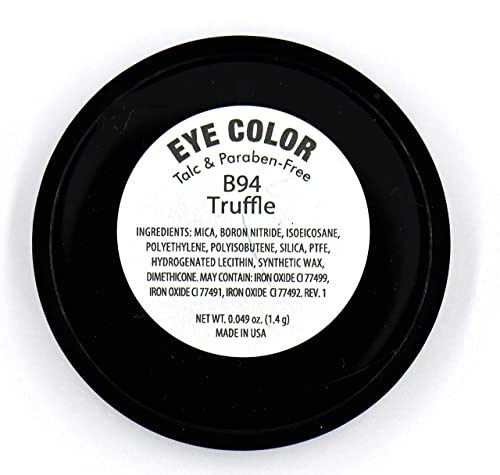 Pure Zivaª Truffle Chocolate Deep Dark Chestnut Cocoa Brown Shimmer Pressed Powder Single Vegan Eyeshadow; Talc, Paraben & Cruelty Free #TOP2