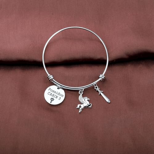 TGBJE Greek Mythology Lover Gift Camp Horse Jewelry Percy Fans Gifts Poseidon Cabin 3 Bracelet3