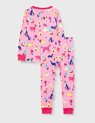 Image of Hatley Girl's Organic Cotton Long Sleeve Printed Pyjama Set Pajama