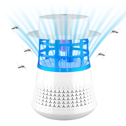Zapper - Mosca eléctrica con 7 luces moradas para el hogar, patio, uso en interiores