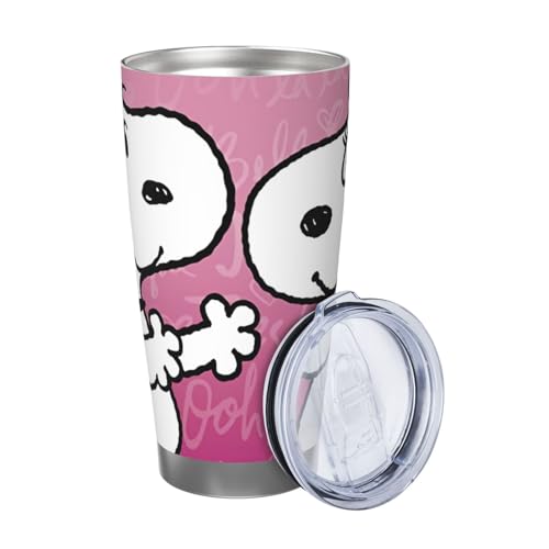 マグカップ スヌーピー コーヒーカップ コンビニカップ 保冷 保温 タンブラー ステンレス製 大容量 真空断熱マグ 蓋付き 持ち運び 直接ドリップ 車用 600ml Straw Three-piece Set