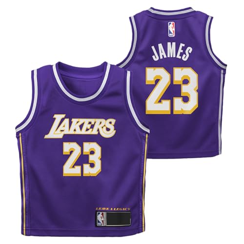 Lebron James Los Angeles Lakers NBA Kids 4-7 Purple Statement Edition Player Jersey (US Numeric 5 6 Regular Purple)