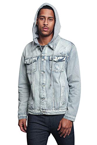 Image of VICTORIOUS Men's Distressed Denim Jacket