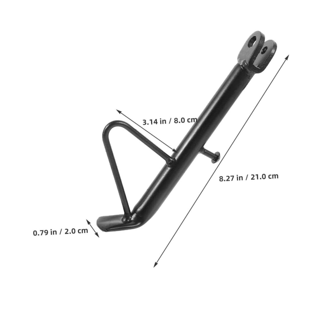 Béquille pour Moto 2 Ensembles en Fer Noir avec Ressorts
