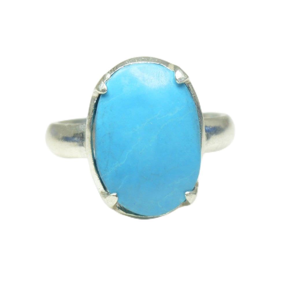 55Carat Unisex NA plata de ley talla ovalada turquesa turquesa