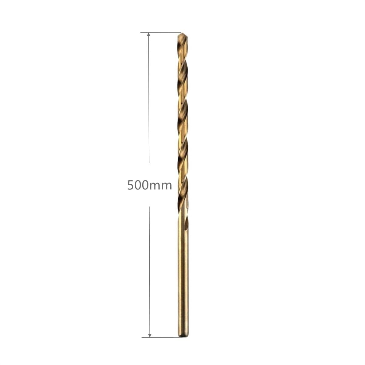 1 szt. 5mm-14mm wiertło kobaltowe, 500mm długi chwyt prosty wiertło kręte ze stali szybkotnącej ze stali nierdzewnej żelazo aluminium narzędzie do wycinania otworów(14mm)