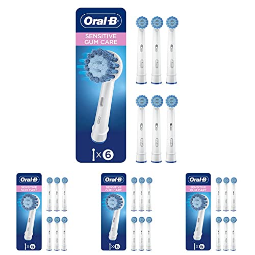 Image of Oral-B Sensitive Gum Care Electric Toothbrush Replacement Brush Heads, 6 Count(Pack of 4)