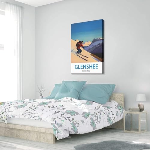 Affiche Glenshee Scotland LNBIAND mur vide solution déco rétro 20x30 - 3