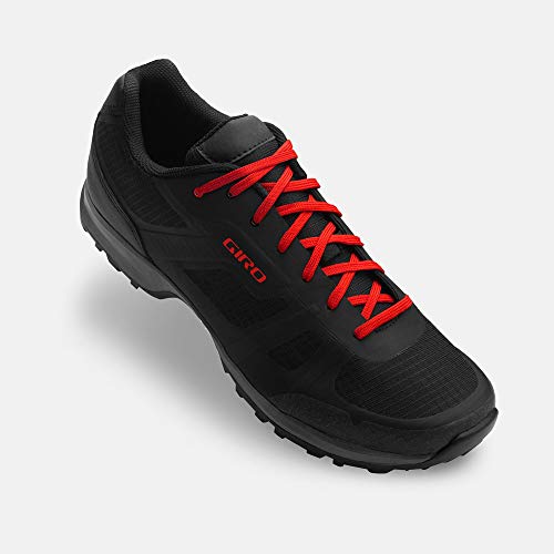 Image of Giro Gauge Men's Mountain Bike Shoe, Black /Bright Red, US 13.5 / EU 48