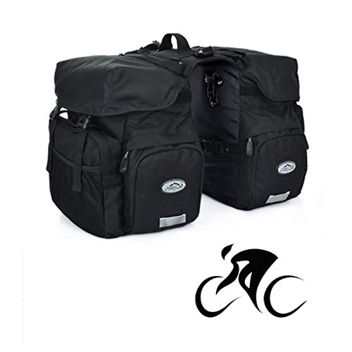 LEXIN Electronics DISEÑO para Bike 50L Resistente al Agua Duradero 3 en 1 Bicicleta Alforja Trasera Bolsa  Impermeable Pannier Bolsas con Bolsillo Frontal, 02