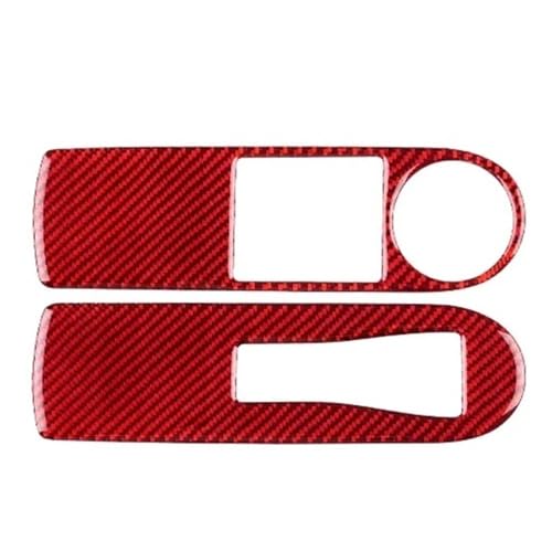 Protection lève-vitre Clio 4 en carbone souple anti-rayure Red Carbon