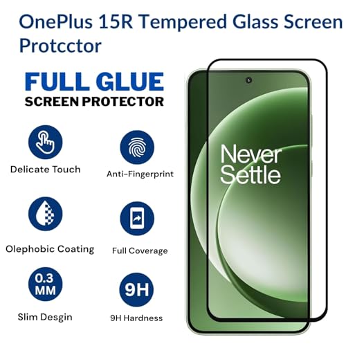 Image of FabeKee ZARALA UV Tempered Glass Screen Protector Compatible for OnePlus 15R | Front And Back Screen Guard With camera lens protector (Combo)