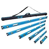 OX Trade 7-Piece Level Bundle | Pro Level Bag w/Trade Levels - 78', 72', 48', 36', 24', 10' Torpedo