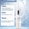 Idropulsore Dentale Portatile Pulizia Denti Rimuovi Tartaro, Water Flosser, Irrigatore Orale Senza Fili, Wasserdicht und Wiederaufladbar 4 Düsen 1 Ladekabel Geeignet für Reisen