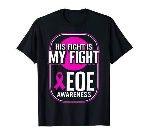 EOE Hus Warrior Magenta Ribbon Eosinophilic Esophagitis Dise T-Shirt