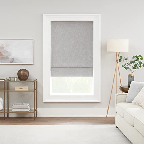 Eclipse Drew Cordless Blackout Roman Shade, 39x64, Smoke Grey by Eclipse - Used condition - US$70.41
