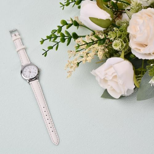 Stylish Women's Leather Strap Analog Quartz Watch - Easy Read - Image 5