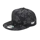 W@nderFabric Japanese Traditional Nishijinori Embroidered Handmade Pattern Adjustable Fitted Snap Back Hat Baseball Cap (US, Alpha, Medium, Large)