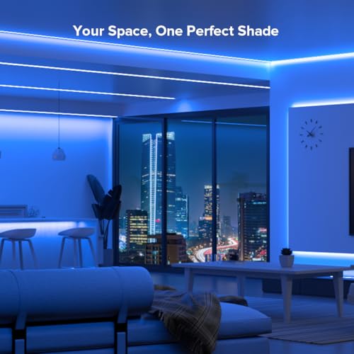Image of BTF-LIGHTING FCOB COB LED Strip Lights 5V USB Powered Blue Color for TV