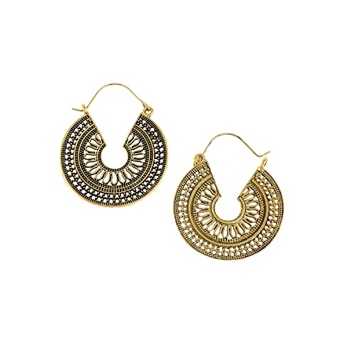 Image of SOHI Hoop Earring For Women and girls, Indo-western Earrings, Fashion Accessories, jewellery for women, Fancy earrings, artificial earrings for ladies