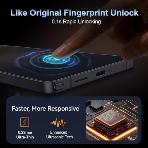 Image of OneFish Privacy Screen Protector Designed Compatible with Samsung Galaxy S26, 9H Tempered Glass, Scratch Resistant Bubble Free, Easy Installation, Auto Dust-Elimination 2 Pack