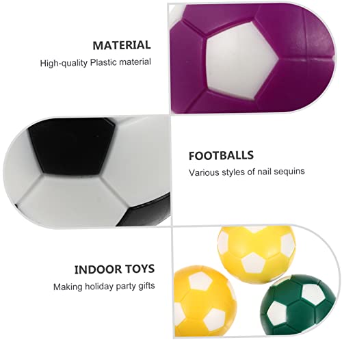 Inoomp 12Pcs Table Soccer Mini Footballs Tabletop Accessories Football Official Foosball Balls Birthday Party Games Table Football Balls Table Football Plastic Balls Plastic Foosball #TOP2