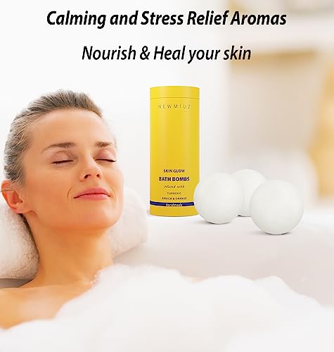 Natural Bath Bombs - Luxurious Fizzing Bubble Bath Gift for Dry Skin Hydration Moisturizing - Turmeric & Arnica Orange Essential Oil - Immerse Yourself in A Blissful Spa Bath Relaxation Stress Relief - Image 5