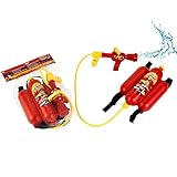 Theo Klein 8932 Feuerwehrspritze | Mit Wasserspritzfunktion und 2-Liter-Tank | Tragbar wie EIN Rucksack | Maße: 31 cm x 21 cm x 9 cm | Spielzeug für Kinder ab 3 Jahren