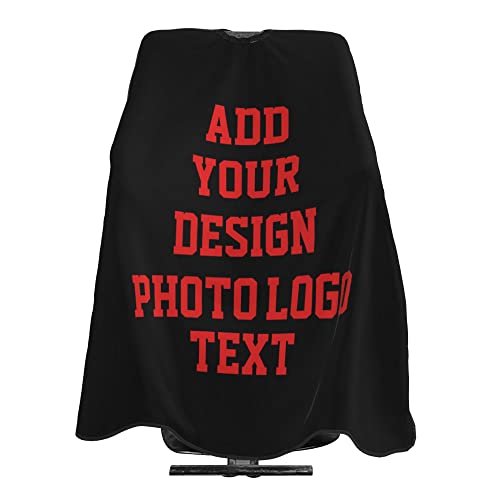 Cape de coiffeur personnalisée pour hommes Tablier de coiffeur personnalisé avec votre propre logo Photo Texte Salon Coupe de cheveux Cape pour salon à domicile et salon de coiffure