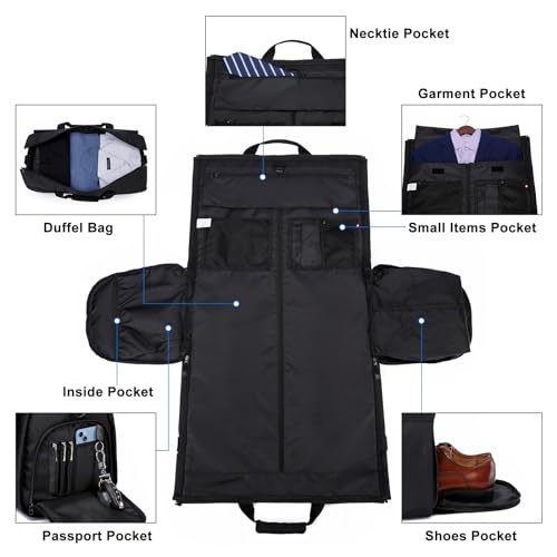 Enzosum 1351BK Garment Bags For Travel Large Suit Bag thumb #4