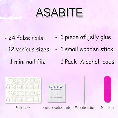 24 Pcs Almond Press on Nails Medium Length Fake Nails with Glue French Tip False Nails with Leopard Pattern Design Artificial Acrylic Nails Press ons Reusable Almond Nails Glue on Nails for Women - Image 7