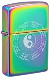 Zippo Sturmfeuerzeug - Ying Yang Design - Nachfüllbar- Geschenkbox - Metall - Made in USA