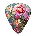 Flower Guitar Picks 12 Pack Bass Picks with Organizer Box Guitar Plectrum Includes Thin Medium Heavy Guitar Picks Ukulele Picks for Bass Acoustic Electric Guitars