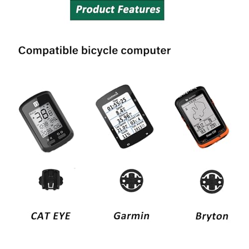 Quixotical Integrated Handlebars Out Front GPS Bike Mount, Compatible with Garmin Edge, Bryton, Cateye, Black - Image 4