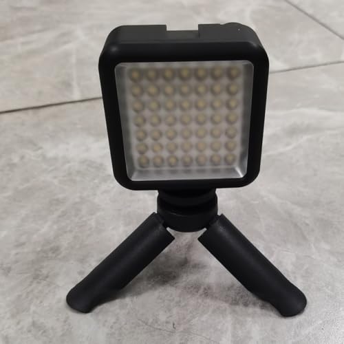 Trépied de table pliable avec interface 1/4 pouce pour téléphone portable et selfie