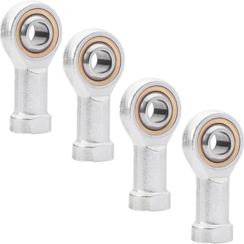 Innengewinde Gelenkkopf Gelenklager M6, Gelenkkopflager, Uniballgelenk Kugelgelenk, Innen Gewinde Rechtsgewinde zum Verschiedene Mechanische Geräte - 4 Stück
