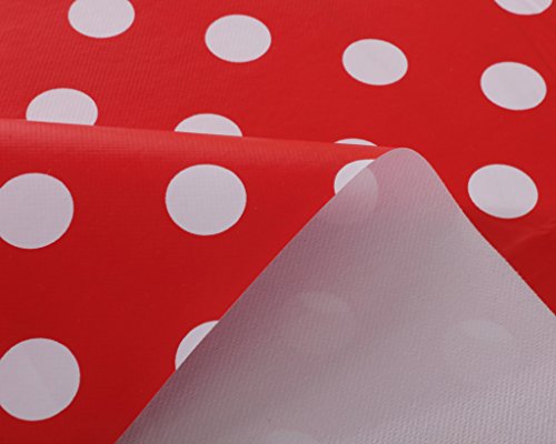 VINYLLA - Tovaglia in PVC, con Motivo a Pois