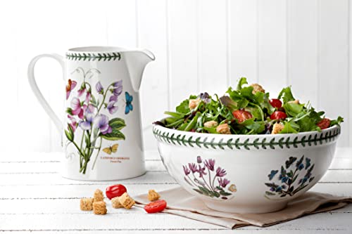 Portmeirion Botanic Garden Large Salad Bowl | 11 Inch Mixing Bowl With Azalea Motif | Made In England From Fine Earthenware | Microwave And Dishwasher Safe #TOP5
