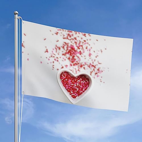 Drapeau cœur rose double face idéal pour décoration de mariage - 2